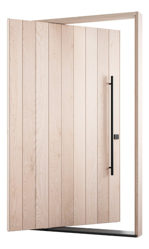 Puerta Exterior Pivotante En Madera De Abedul