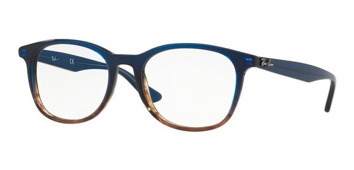 Lentes Ray Ban Rx5356 5765 Azul Gradiente / Gris Oftalmico Color Azul/gris