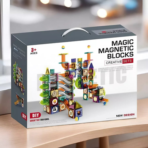 Bloques Magnéticos De Construcción Juguete Didáctico 126 Pzs