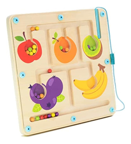 Pidoko Kids Color Sorting Fruits Magnetic Maze - Juguetes Ed
