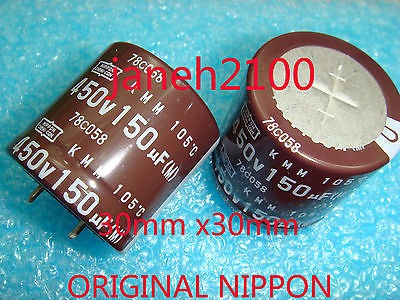 10pc Nippon Chemi-con 450v 150uf Condensador Electrolítico 3