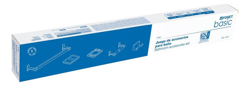 Juego De 5 Accesorios Para Baño Foset 49607 Color Metálico Plata