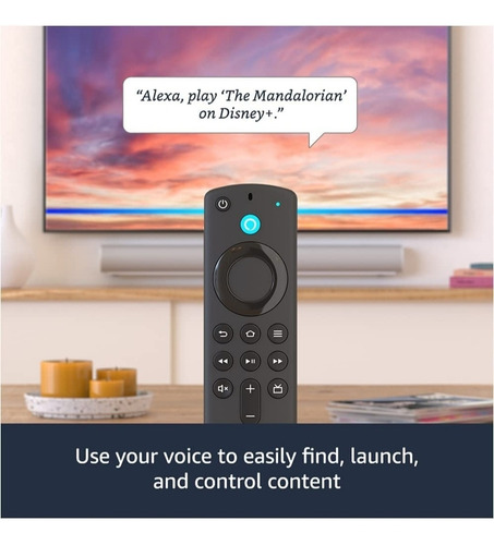 Imagen 4 de 5 de Amazon Fire Stick De 3era Generación Con Control De Tv