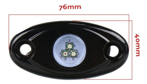 Kit De 4 Luces Led Rock Rock, Bluetooth, Rzr, Jeep Atv