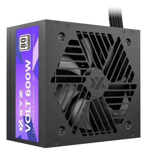 Fuente Poder Xyz Volt 600w Certificada 80+ White Negra 110v