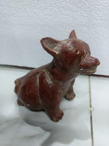 Perro Xoloitzcuintle  Fino A Mano Y Encerado Ofrenda Silbato