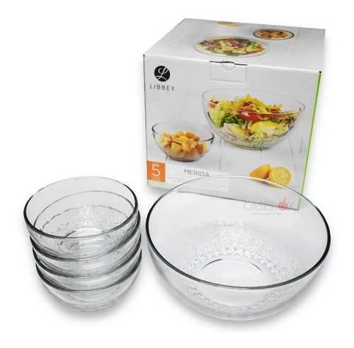 Set 5 Bowls De Cristal Merida - Libbey