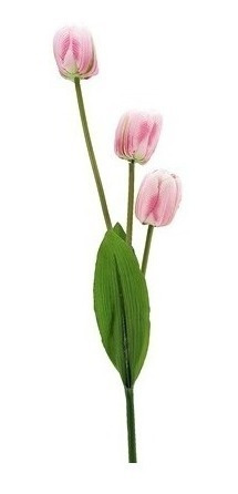 3 Tulipanes Flores Artificiales Vara Con 3 Flores Decoración | MercadoLibre