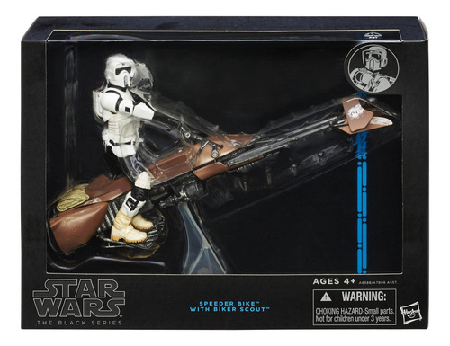 Star Wars Black Series -speeder Bike With Biker Scout -