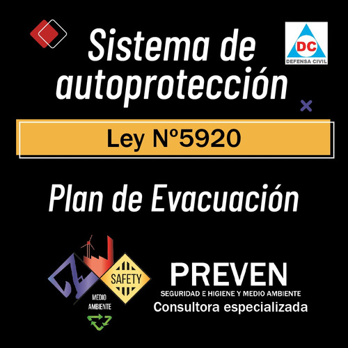 Imagen 1 de 10 de Sistema De Autoprotección Caba - Ley 5920 -  Plan Evacuación