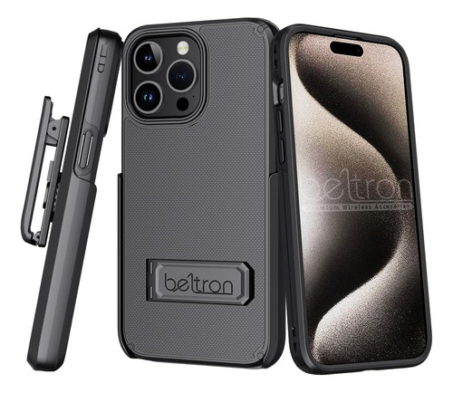 Beltron Combo De Funda Para iPhone 15 Pro Max, Funda Delgada