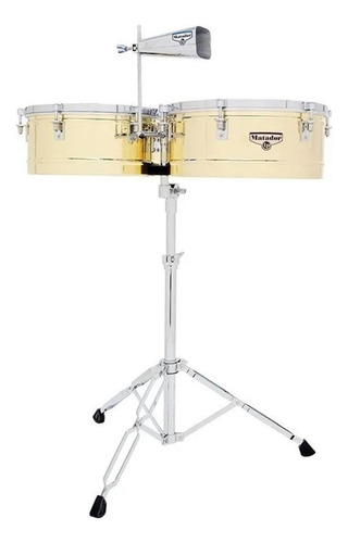 Timbales Matador Brass 14 Y 15 M257b Latin Percussion