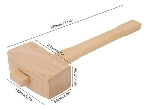 Kadimendium Martillo De Madera Para Carpintero, Mazo Para Ta