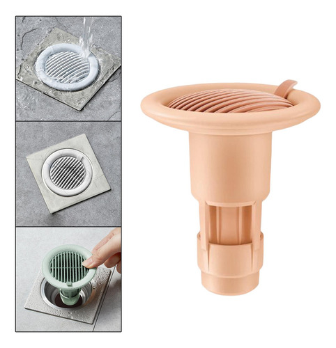 Drenaje Del Piso De, Tapón Antiolor Drenaje Rápido Rosado