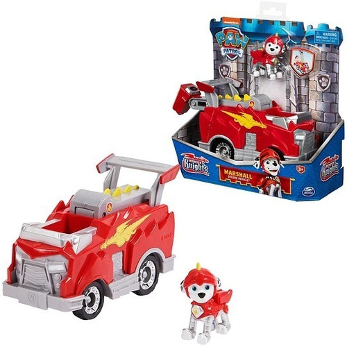 Paw Patrol Rescue Knights - Marshall Con Vehículo De Lujo