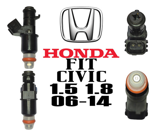 Inyector Gasolina Honda Fit1.5lts  Civic 1.8lts 06-14 