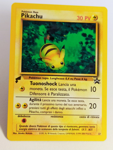 Cartas Pokemon Gold Tail Pikachu Italiana Worldcolection