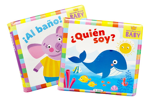 2 Libros Infantiles De Baño, Se Puede Mojar Aprendo En Casa 