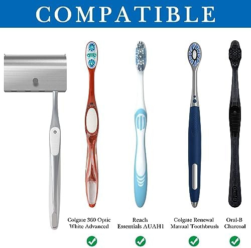 Linkidea Soporte De Pared Para Cepillos De Dientes Con Cubie