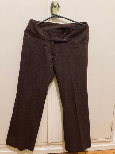 Pantalón De Vestir Marron Mujer 