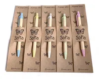 Comprar 30 Boligrafos Ecologicos Grabados Con Tarjeta, Souvenirs