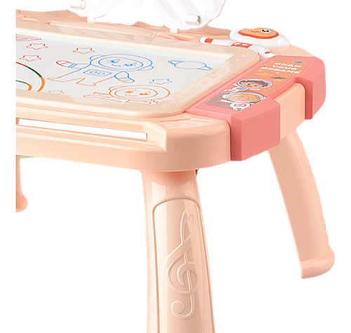 Tablero De Dibujo Magnético Con Patas Resistentes, Rosa