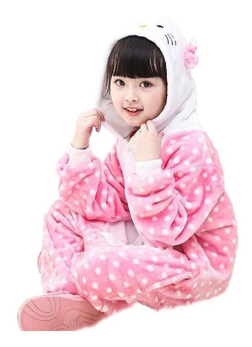 Pijama Mameluco Cachoron Hello Kitty Gato Unisex Niños