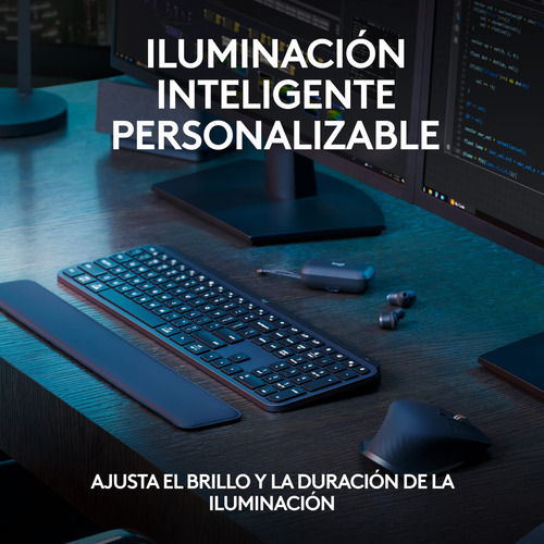 Teclado Logitech Mx Keys S Inalámbrico Rf Bluetooth Grafito