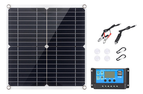 Placa De Carga Panel Monocristalino Portátil Con Puerto De S