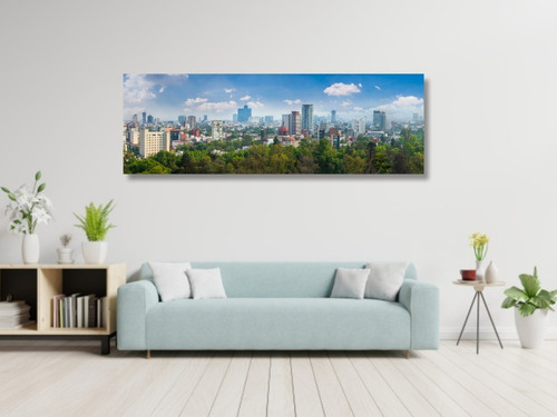 Cuadro Decorativo Canvas Cdmx Panorámico Full Hd 110x40