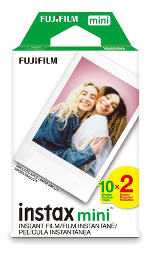 Fujifilm Instax Mini Instant Film Twin Pack White, 20 Photos