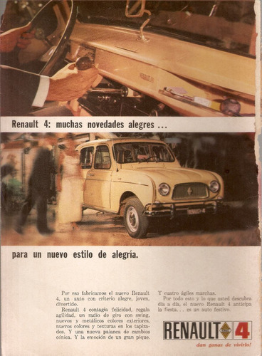 Antigua Publicidad Renault 4 Publicidad Articulo 2