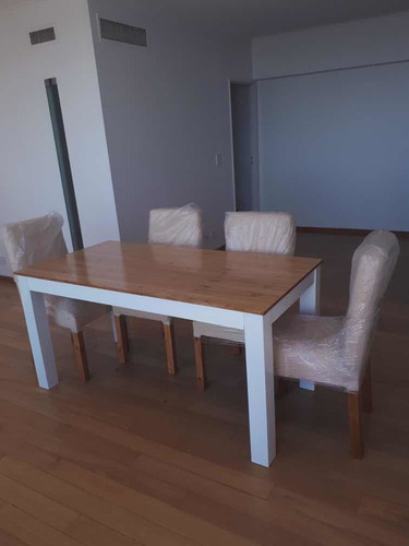 Imagen 7 de 9 de Juego De Comedor, Mesa Exten Color Paraiso+6 Sillas Chenille