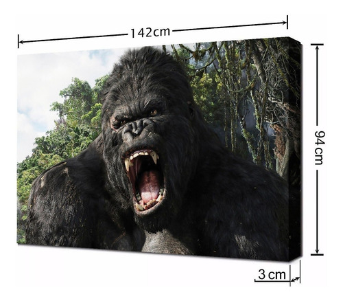 Cuadro Moderno King Kong 94x142cm