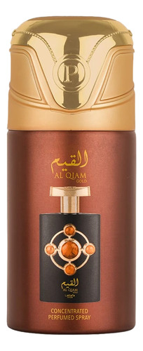 Al Qiam Gold Lattafa 250 ml, perfume corporal en aerosol, volumen unitario 250 ml