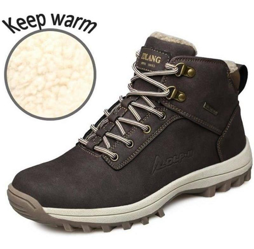 Zapatillas Hombre Impermeables Termales Nieve Viaje Senderis