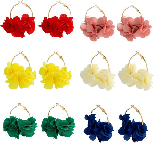 Pendientes Colgantes De Rosas Para Mujeres Y Niñas