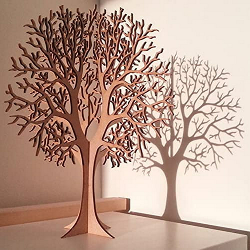 Wood Tree Crafts Árbol De La Vida 3d, Adorno De Madera Natur