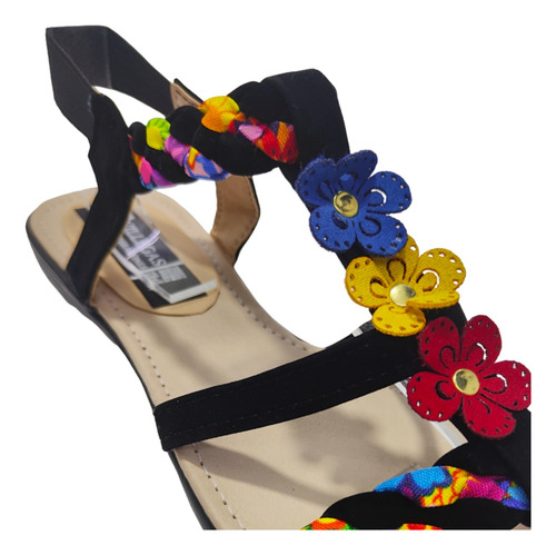 Huarache Sandalia Elástico Trenza Colores Amoldable Suave