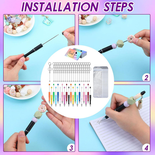 Bolígrafo De Con Cuentas Surtidas, Kits De Manualidades Diy