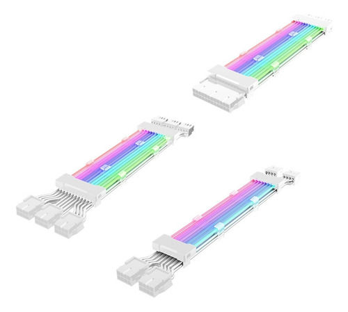 Cv Funda De Pc Psu Extension Argb Cable Atx 2x8 Pines Pci-e