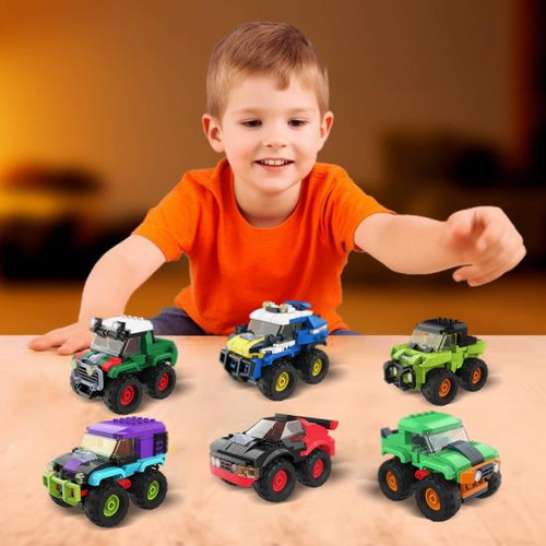 Tg Blocks Monster Truck Micro Brick Building Toy Para Niños