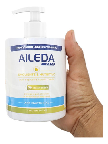 Jabón Líquido Aileda Jabón Antibacterial Para Manos 500ml
