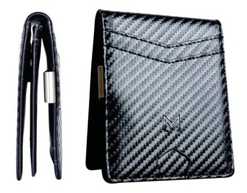 Milland Mens Slim Wallet With Money Clip Rfid 6597p