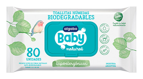 Algabo Baby Toallitas Humedas Natural X80u 