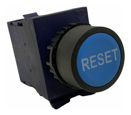 Botão Reset Azul Faceado Weg 1na 22mm Csw-bf437 Pulsador