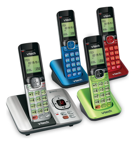 Teléfono Inalámbrico Vtech Cs6529-4b Dect 6.0 Con Sistema De