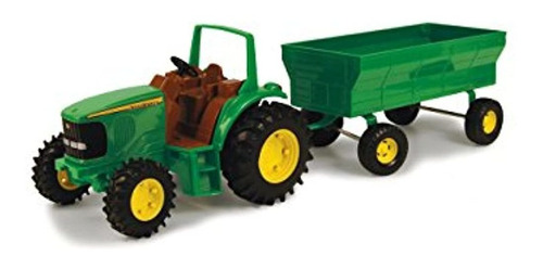 Tomy John Deere Niños Tractor De Juguete Con Flarebox Wagon