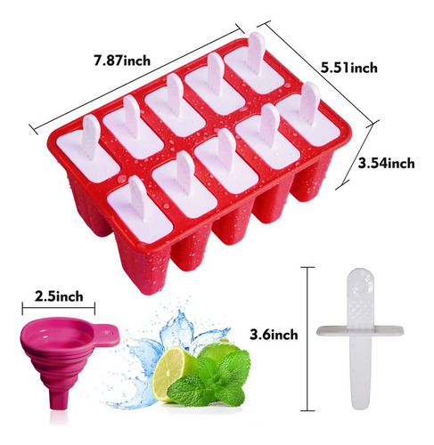 Moldes Para Paletas, 10 Cavidades, Moldes Para Paletas De Si
