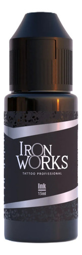 Tinta Tattoo 15ml Todas As Cores Cor Tatuagem Micro Cor Preto Escuro